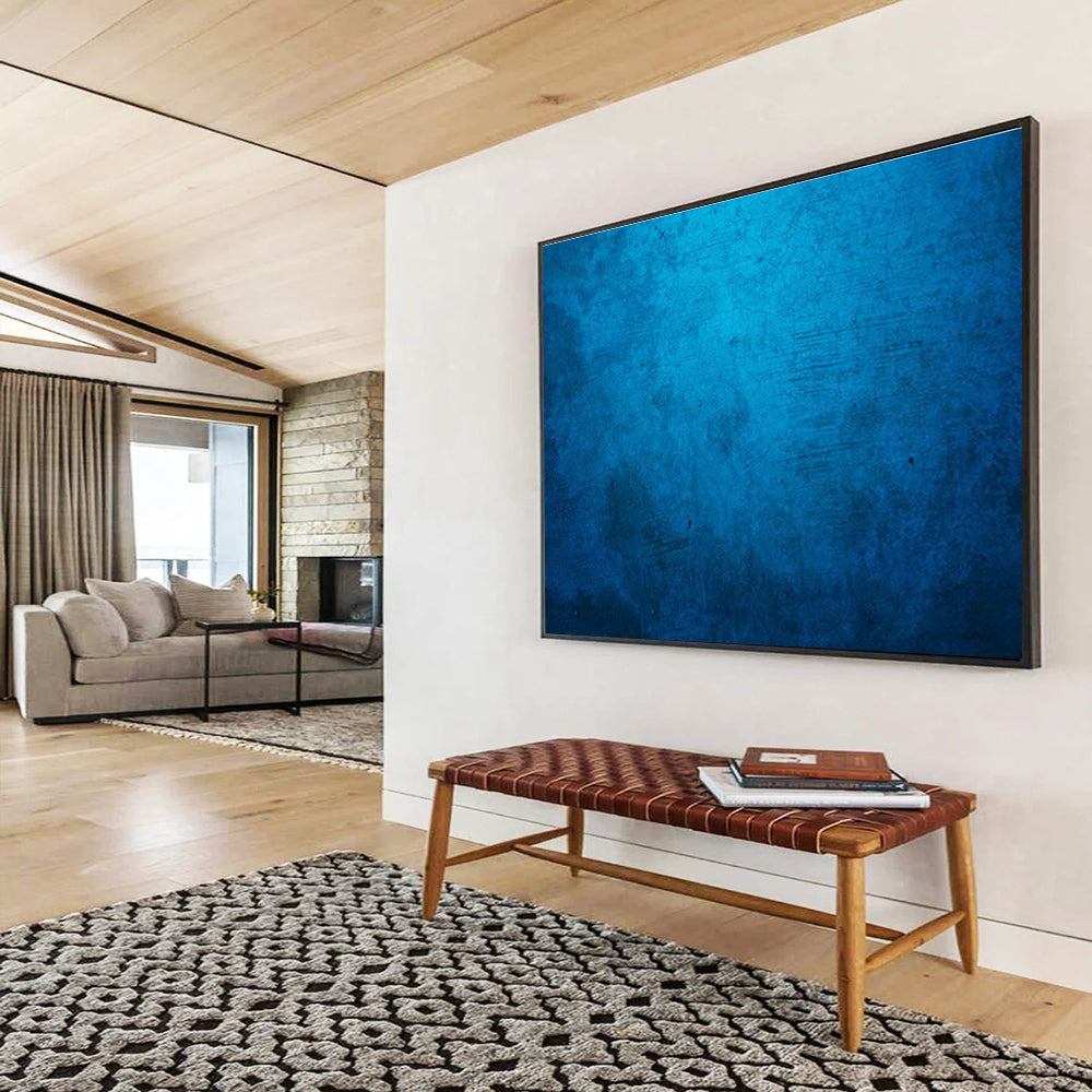 Oversized Hand - Painted Textured Abstract Wall Decor for Hallway & Living Room DKH616