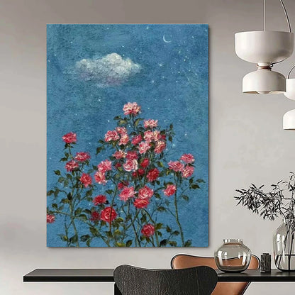 Large-Scale Custom Hand-Painted Abstract Canvas for Bedroom & Hotel Pet-Friendly Areas LargeART1454