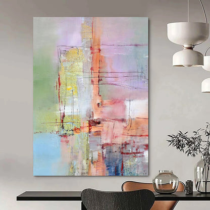 Gigantic Hand-Painted Abstract Mural for Dining Room & Bar LargeART2259