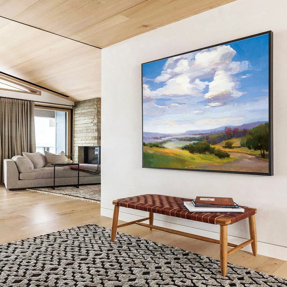 Monumental Abstract Mural for Hallway & Office DKH434