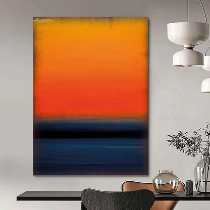 Lofty - Sized Vertical Hand - Painted Custom Abstract Requiem (with Smoke Textures) for Office and Dining Room DKH1601