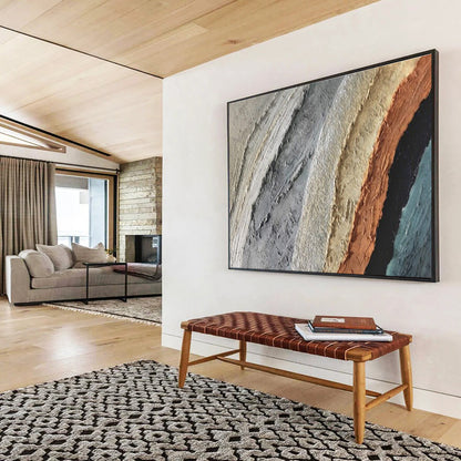 Colossal Hand - Painted Textured Abstract Wall Mural for Office & Living Room DKH619