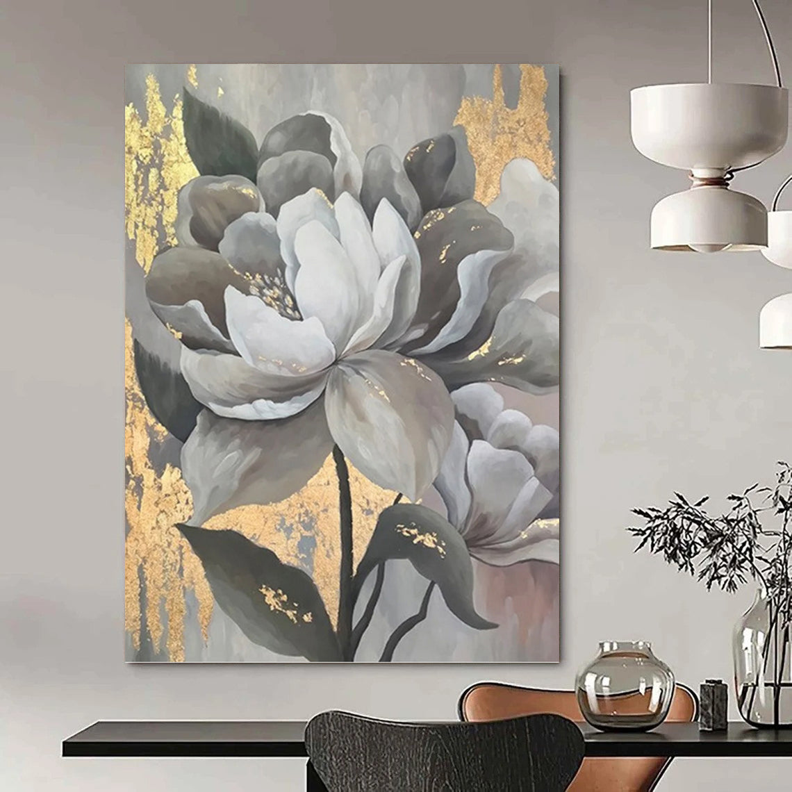 Massive Vertical Hand - Painted Textured Custom Abstract Hymn (with Woven - Basket Textures) for Bedroom and Entryway DKH1620