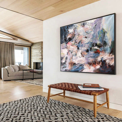 Color - Blended Abstract: A Vivid Centerpiece for Modern Interiors DLZ151