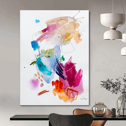 Custom Hand-Painted Abstract Painting for Bar & Living Room LargeART1818