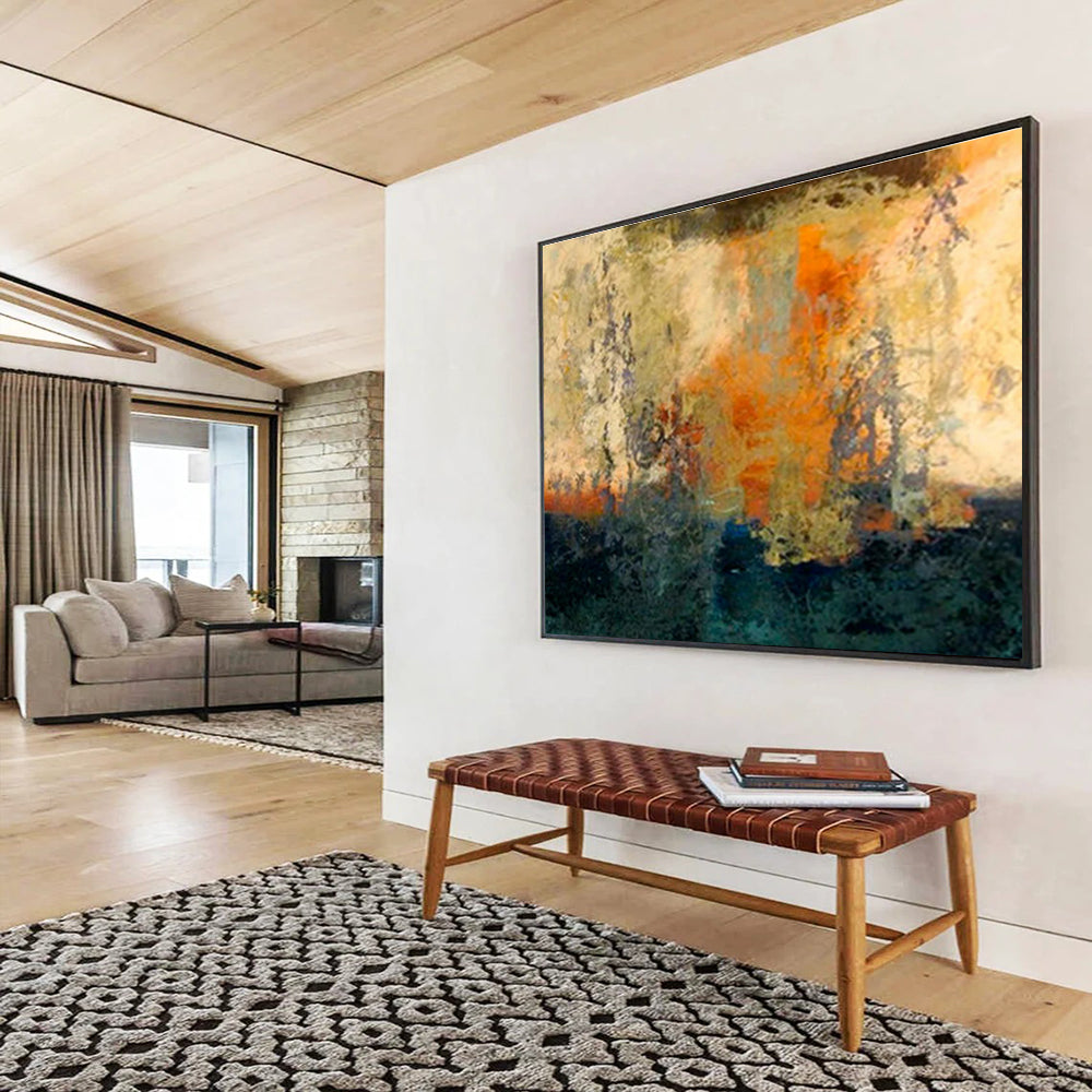 Striking Large - Format Abstract Wall Art for Entryway & Bedroom DKH378