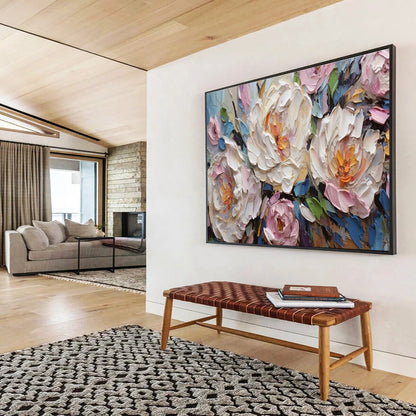 Peaceful Large Abstract Canvas for Bedroom & Dining Room DKH891