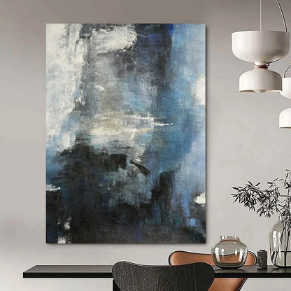 Huge-Scale Hand-Painted Abstract Art for Office & Entryway LargeART2335