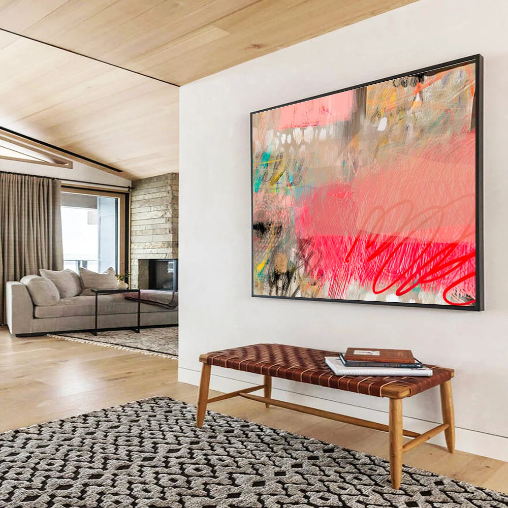 “Cosmic Convergence” Massive Abstract Painting for Entryway & Office DKH206