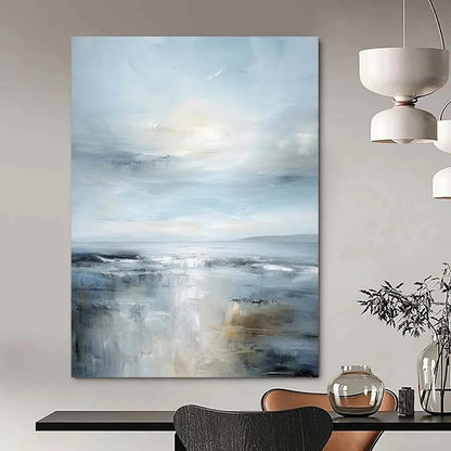 Titanic - Dimensioned Hand - Painted Textured Custom Abstract Creation for Hallway and Hotel DTP059