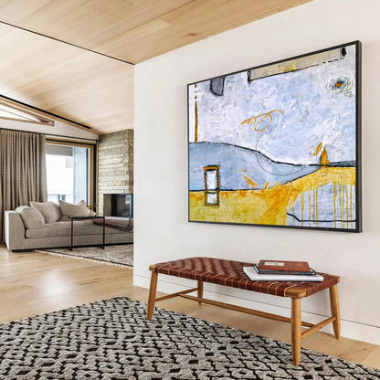 Vast Hand - Painted Abstract Wall Decor for Bedroom & Hallway DKH563