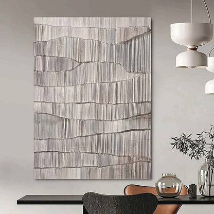 Colossal Hand - Painted Custom Textured Abstract Canvas for Dining Room & Bar DKH1034