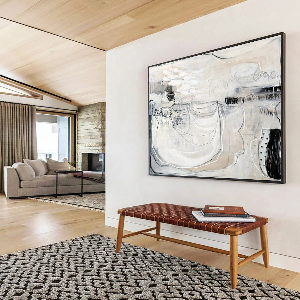 Personalized Abstract Canvas for Bedroom & Entryway DKH074