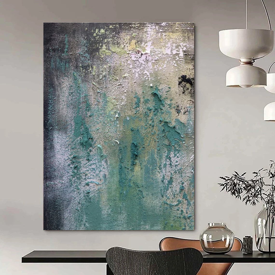 Custom Hand-Painted Abstract Painting for Bar & Bedroom LargeART1472
