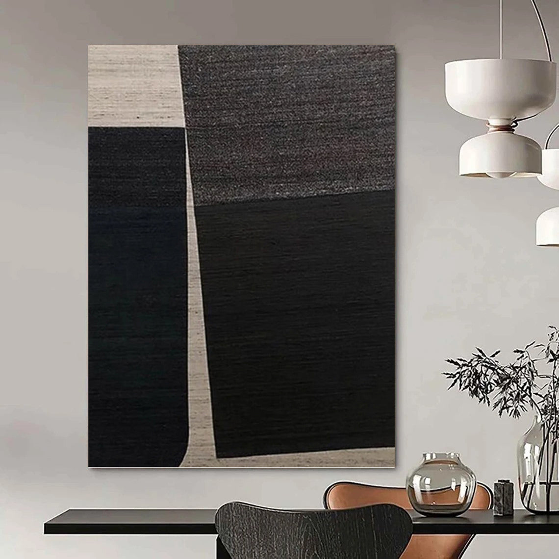 Dazzling Hand - Painted Textured Canvas Art for Living Room & Entryway DKH1114