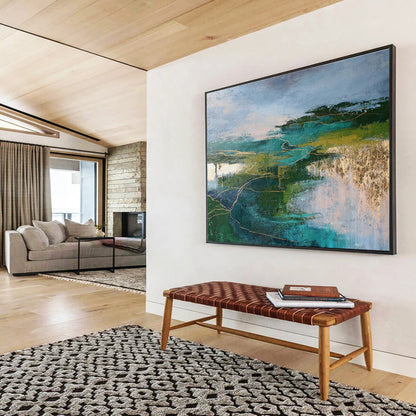 Hand-Crafted Custom Abstract Canvas for Hallway & Office DKH127