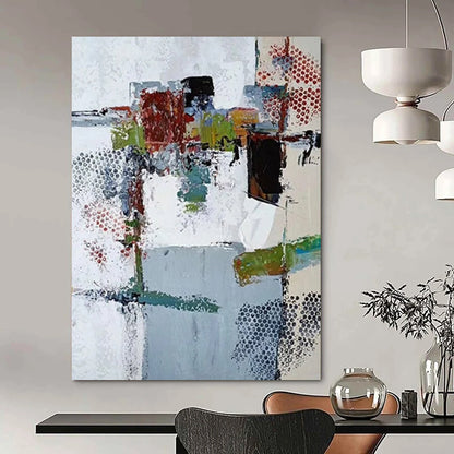 Monumental - Scale Hand - Painted Custom Abstract Work for Hallway and Hotel DTP042