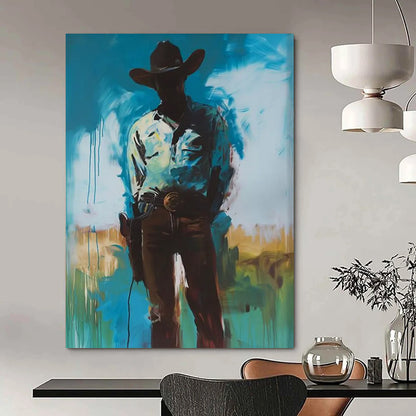 Amber Dreams: Extended - Reach Hand - Painted Custom Abstract Painting for Bedroom and Entryway DTP102