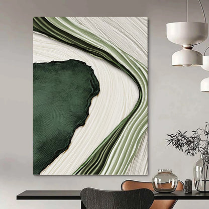 Monumental Hand - Painted Textured Custom Abstract Canvas, for Decorating Dining Room and Hotel DKH1473
