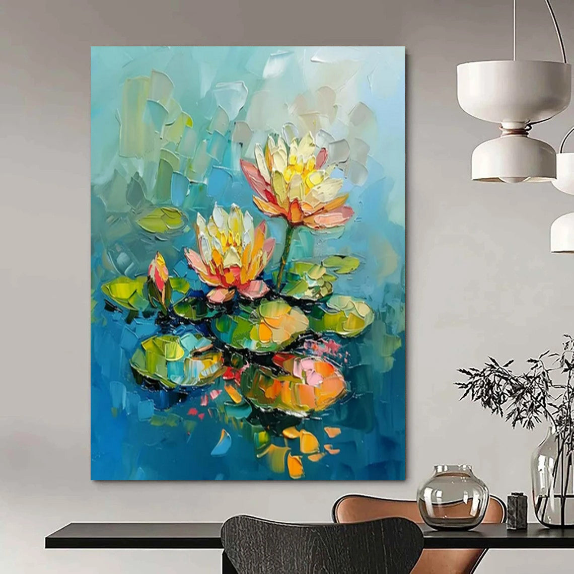 Stupendous Hand-Painted Abstract Wall Installations for Bar & VIP Lounge LargeART2240