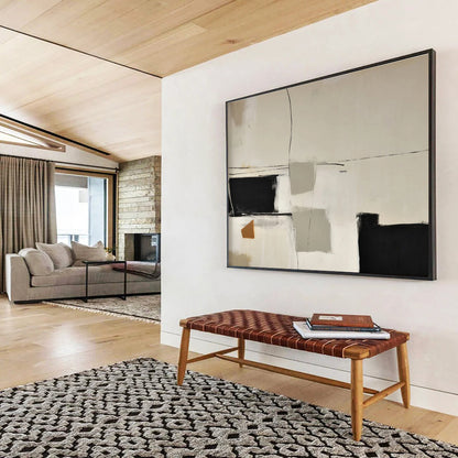 “Artistic Harmonies” Large - Format Abstract Mural for Bedroom & Dining Room DKH248