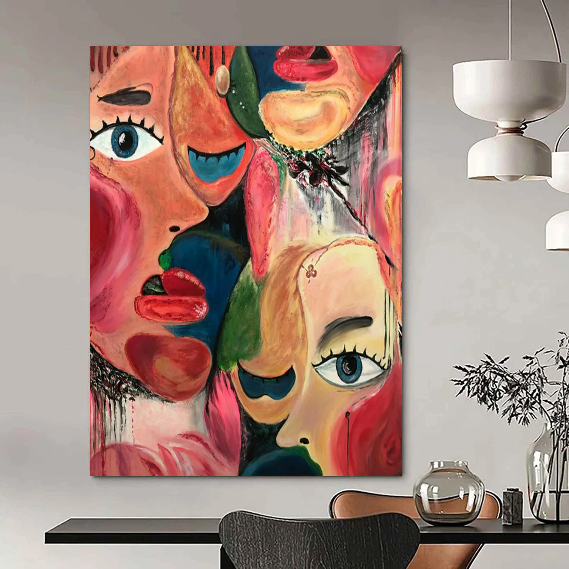 Vast Hand-Painted Abstract Art for Office Breakout Space & Lounge LargeART2235