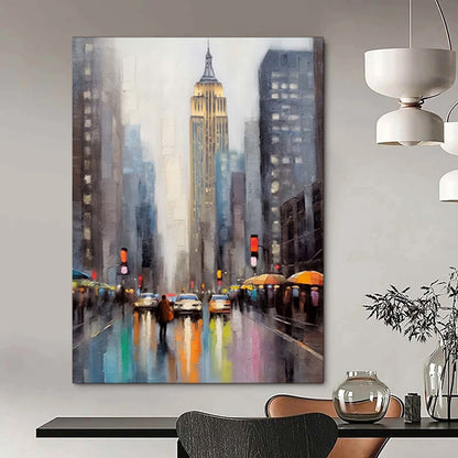 Hand-Painted Bespoke Abstract Canvas for Bedroom & Hotel LargeART1912
