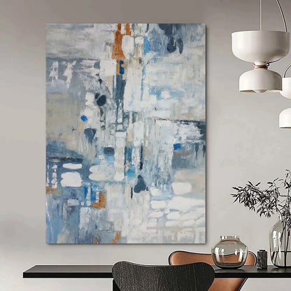 Super - Sized - Format Hand - Painted Textured Custom Abstract Painting for Bedroom and Hallway DTP028