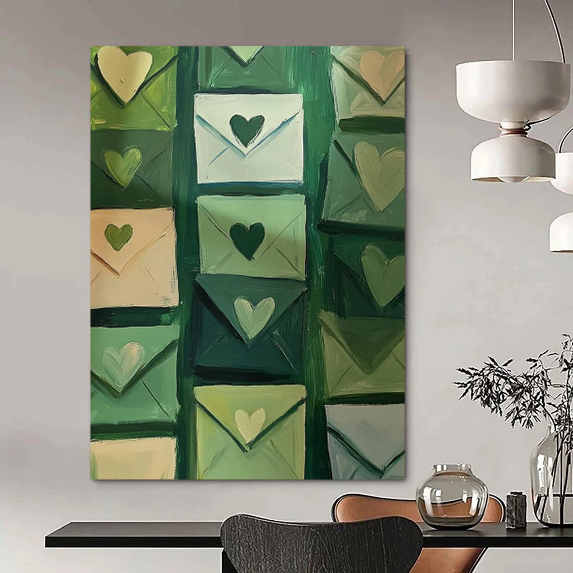 Mysterious & Intriguing Abstract Canvas Art for Bedroom & Hallway LargeART2031
