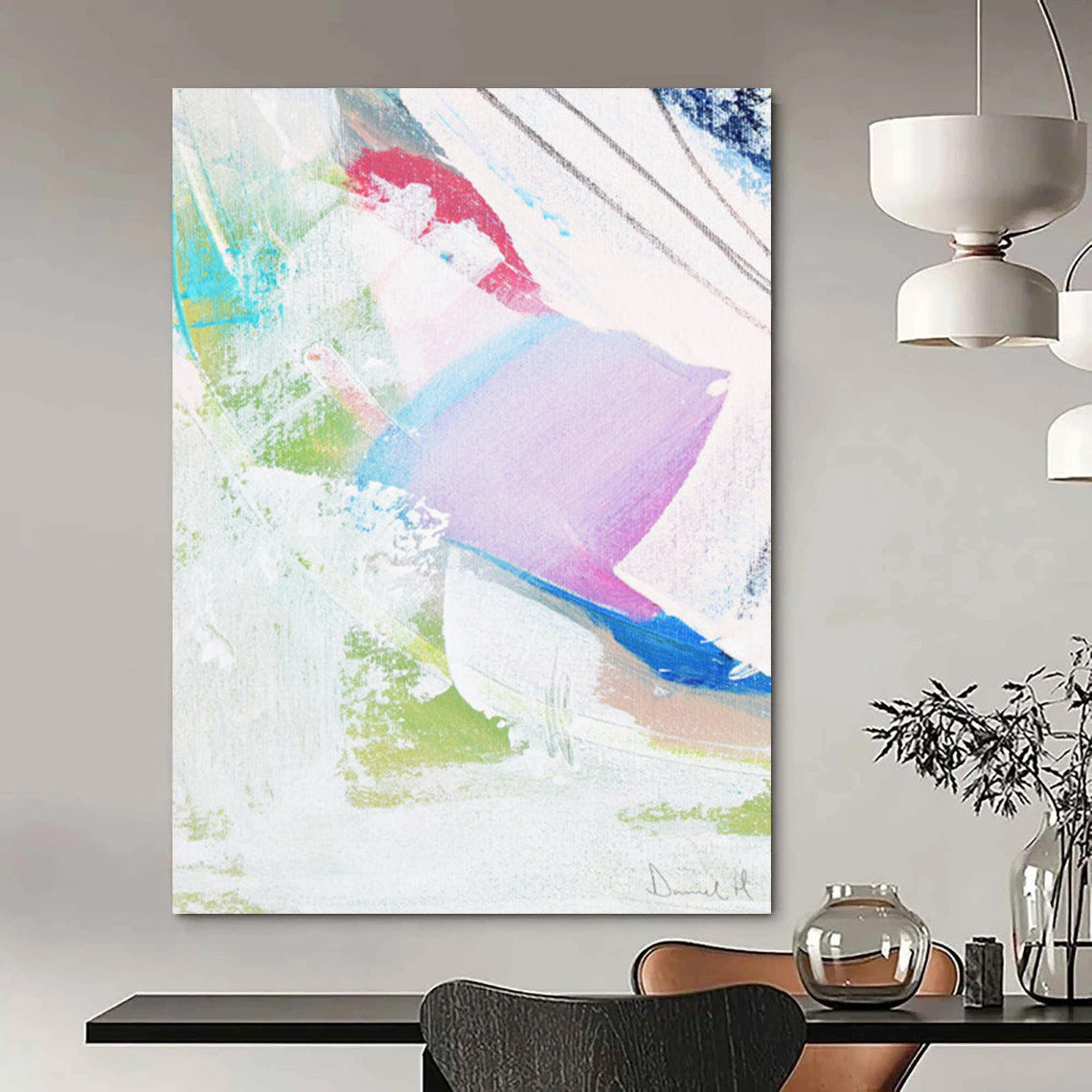 Serrated Textures: Extra - Vast Custom Abstract Gemstone for Living Room and Bar DTP149