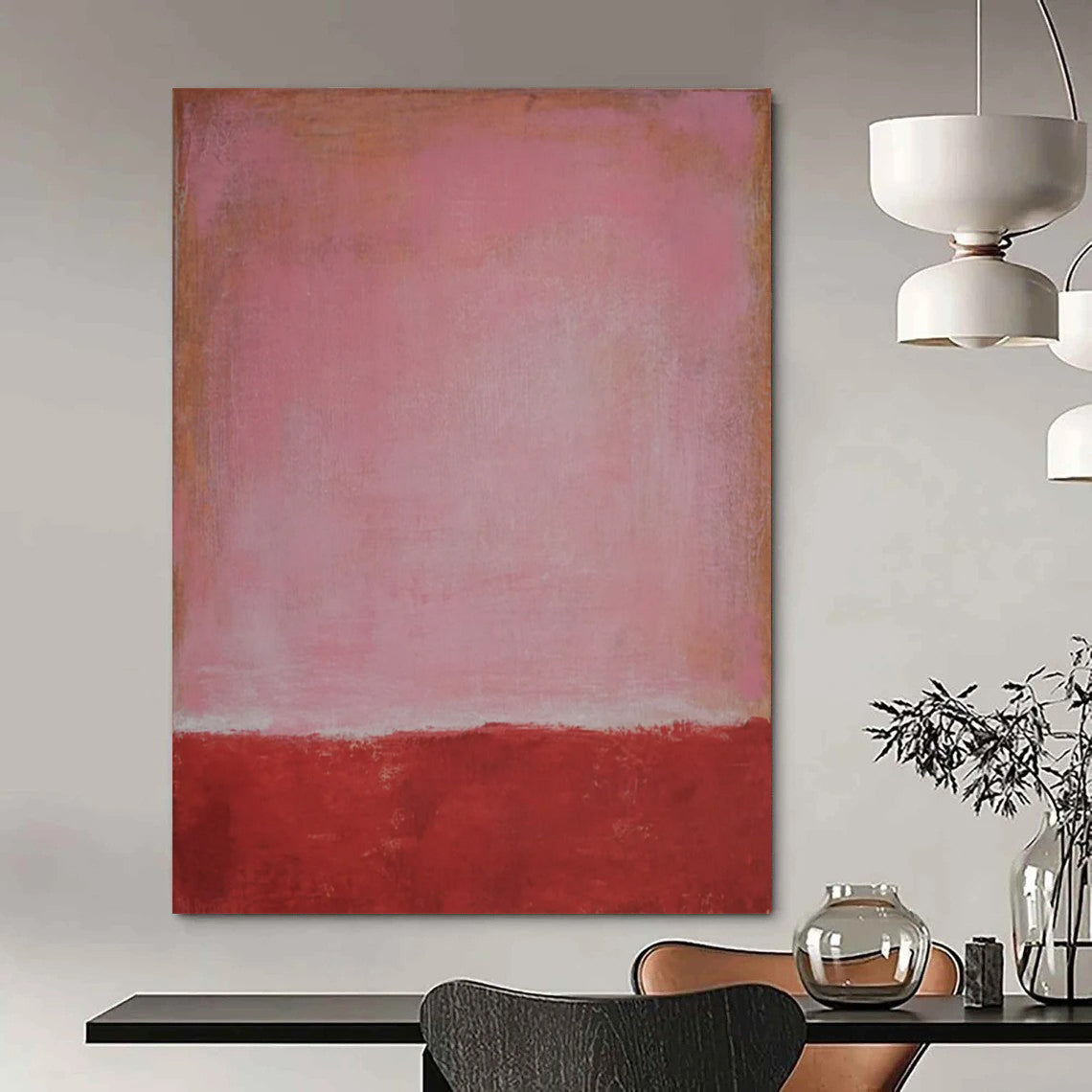 Enormous Hand-Painted Abstract Installations for Bar & Entryway LargeART2321