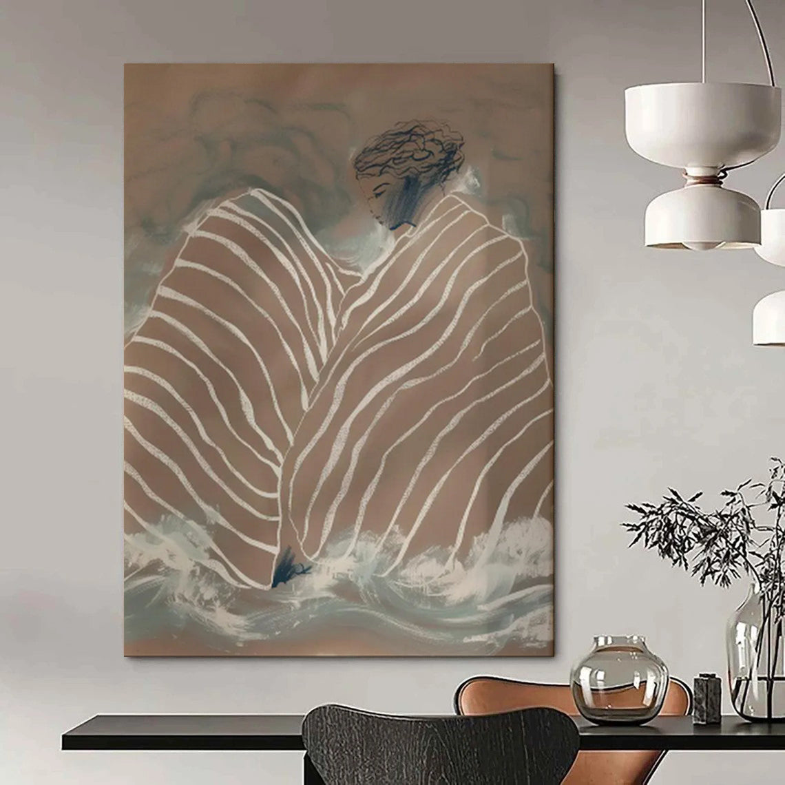 Luminous & Glowing Abstract Canvas Art for Living Room & Entryway LargeART2029