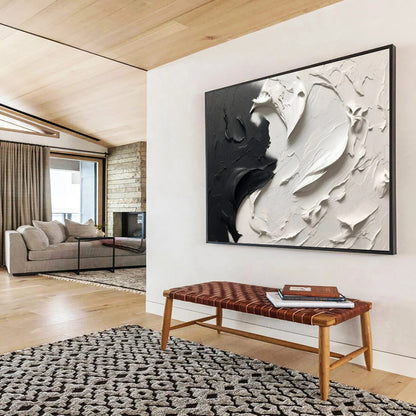 Peaceful Large - Format Abstract Painting for Entryway & Bedroom LargeART1729
