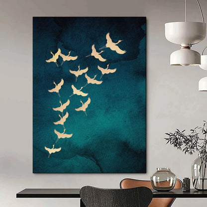 Custom Hand-Painted Abstract Art for Dining Room & Bar LargeART1919