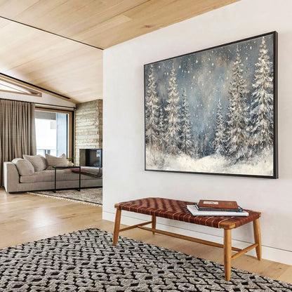 Large - Sized Original Hand - Painted Textured Abstract Painting for Accented Spaces DKH810