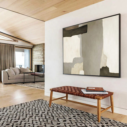 Exquisite Hand - Painted Textured Abstract Painting for Bedroom & Hallway DKH607