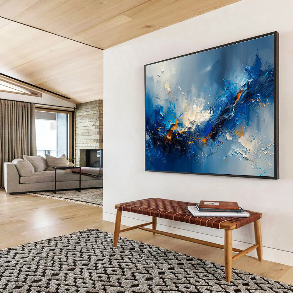 Giant Hand - Painted Textured Abstract Wall Mural for Space Transformation DKH704