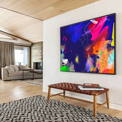 “Luminary Odyssey” Large - Format Abstract Painting for Entryway & Living Room DKH202