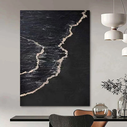 Ethereal Textured Abstract Canvas for Living Room & Hallway DKH0959
