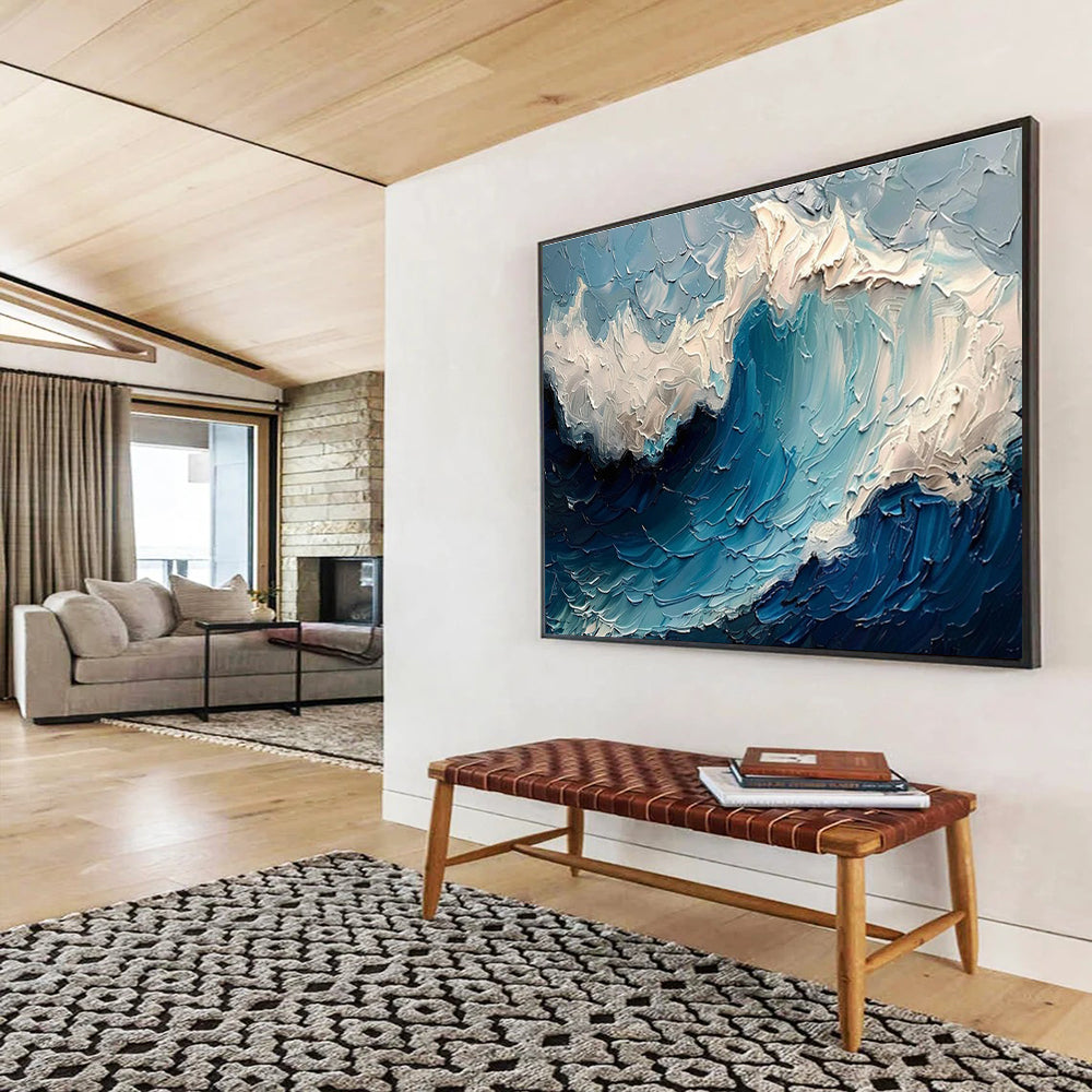 Enormous Textured Hand - Rendered Abstract Wall Art for Dramatic Interiors DKH766