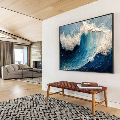 Enormous Textured Hand - Rendered Abstract Wall Art for Dramatic Interiors DKH766