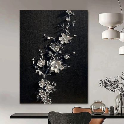 Colossal - Sized Vertical Hand - Painted Custom Abstract Dithyramb (with Expressive Textures), for Living Room and Bar DKH1543