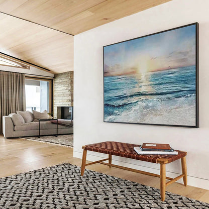 Sunset Over the Ocean - Romantic Living Room or Bedroom Art DLZ258