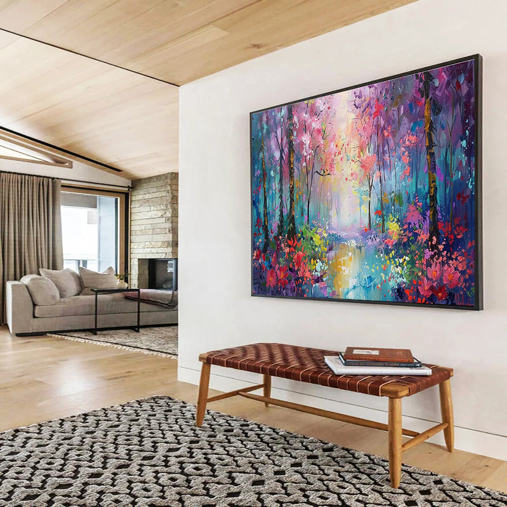 Extensive Hand - Painted Textured Abstract Artwork for Dynamic Decor DKH765