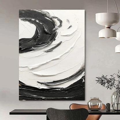 Custom Hand-Painted Abstract Art for Living Room & Hallway DTP380