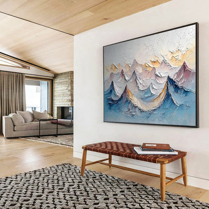 Stylish Large Abstract Wall Art with Interwoven Textures for Bar & Hotel Lobby DKH902