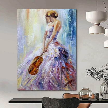 Immense Hand-Painted Abstract Wall Art for Bedroom & Spa LargeART2182