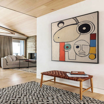 Whimsical Abstract Faces & Shapes - Quirky Nursery Art DLZ011