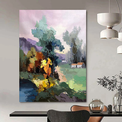 Alluring Hand - Painted Textured Abstract for Hallway & Bedroom DKH1289