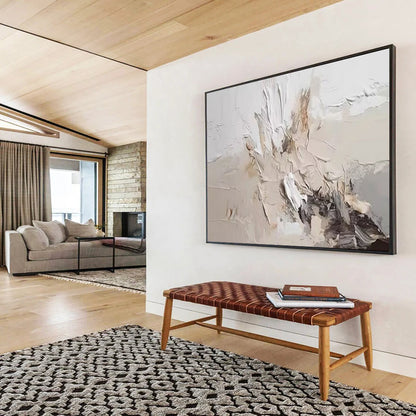 Enormous Hand - Painted Textured Abstract Canvas for Bedroom & Dining Room DKH618